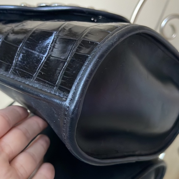 Brighton Embossed Alligator Print Leather Purse - Picture 6 of 12